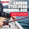 image:imageUgly Stik Carbon Salmon Steelhead Spinning Fishing Rod96  Medium  2pc